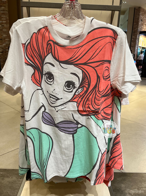 DLR/WDW - The Little Mermaid Ariel White Graphic T-shirt (Adult)