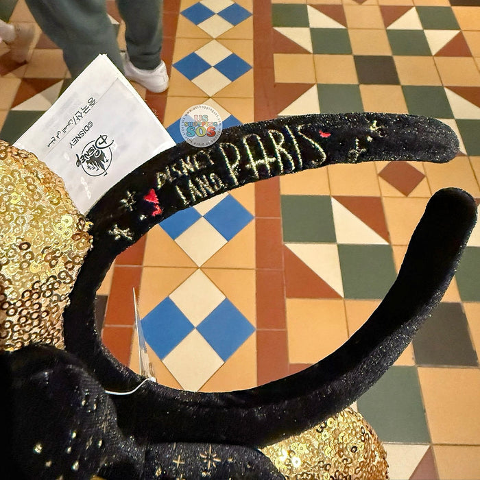 DLP - Minnie Mouse Disneyland Paris & Eiffel Tower Sequin Ear Headband