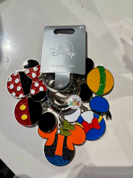 DLR/WDW - Mickey & Friends Mickey Icon Keychain Set