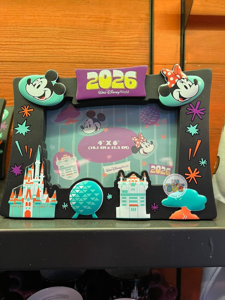 DLR/WDW - Year 2026 - Mickey & Minnie Attraction 4”x6” Photo Frame