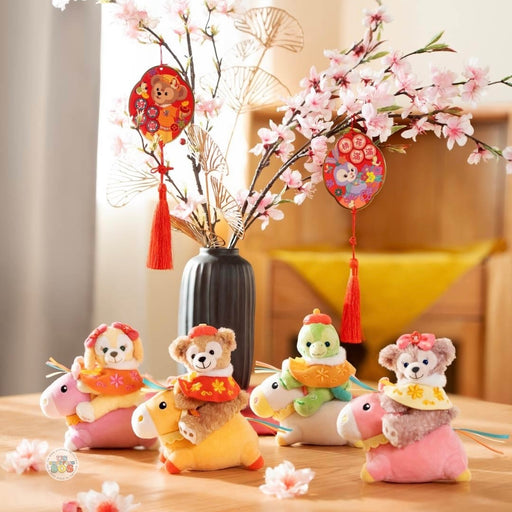 HKDL - 2026 Duffy & Friends Year of the Horse Chinese New Year Collection x Duffy & Friends Plush Keychain Blind Box Single Box