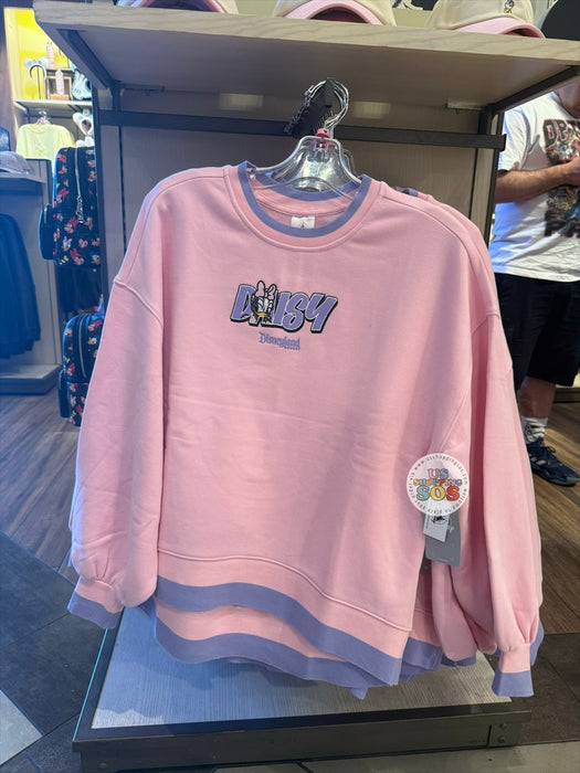DLR/WDW - Daisy Park Logo Contrast Band Pink/Purple Pullover (Adult)