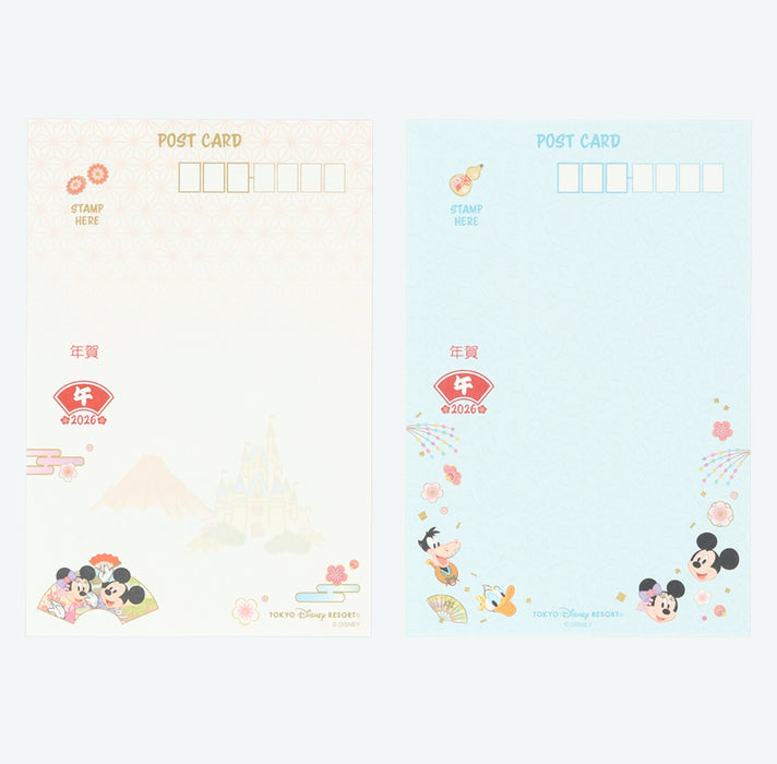 TDR - 2026 Happy New Year Mickey & Friends Collection x Mickey & Friends New Year Post Cards Set of 5 (Release Date: Dec 1, 2025)