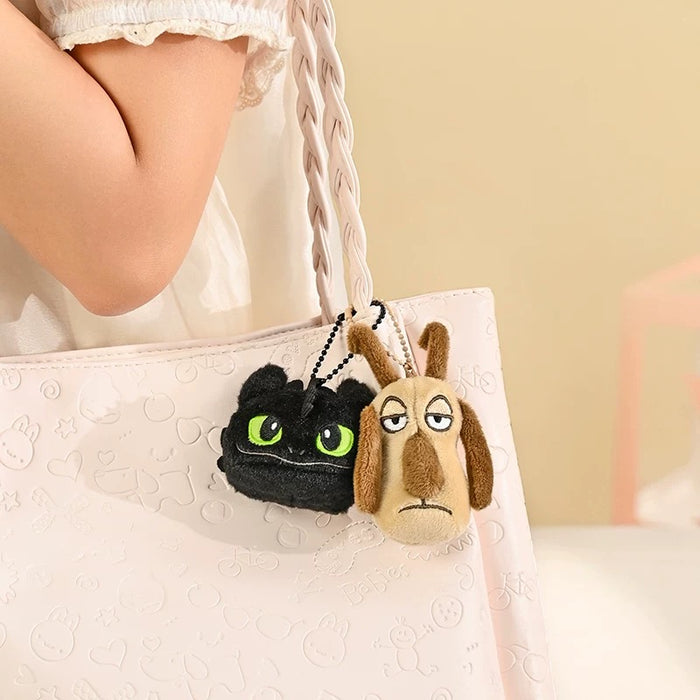 China Exclusive - How to Train Your Dragon x Toothless & Phil Plush Keychains Set