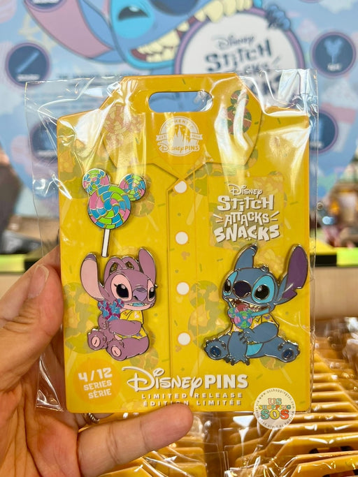DLR/WDW - Stitch Attacks Snacks Limited Released Disney Pin Set - 4/12 Lollipop