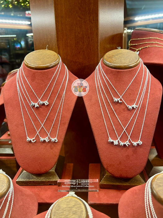 DLR/WDW - Rebecca Hook Sterling Silver Mickey Initial Necklace