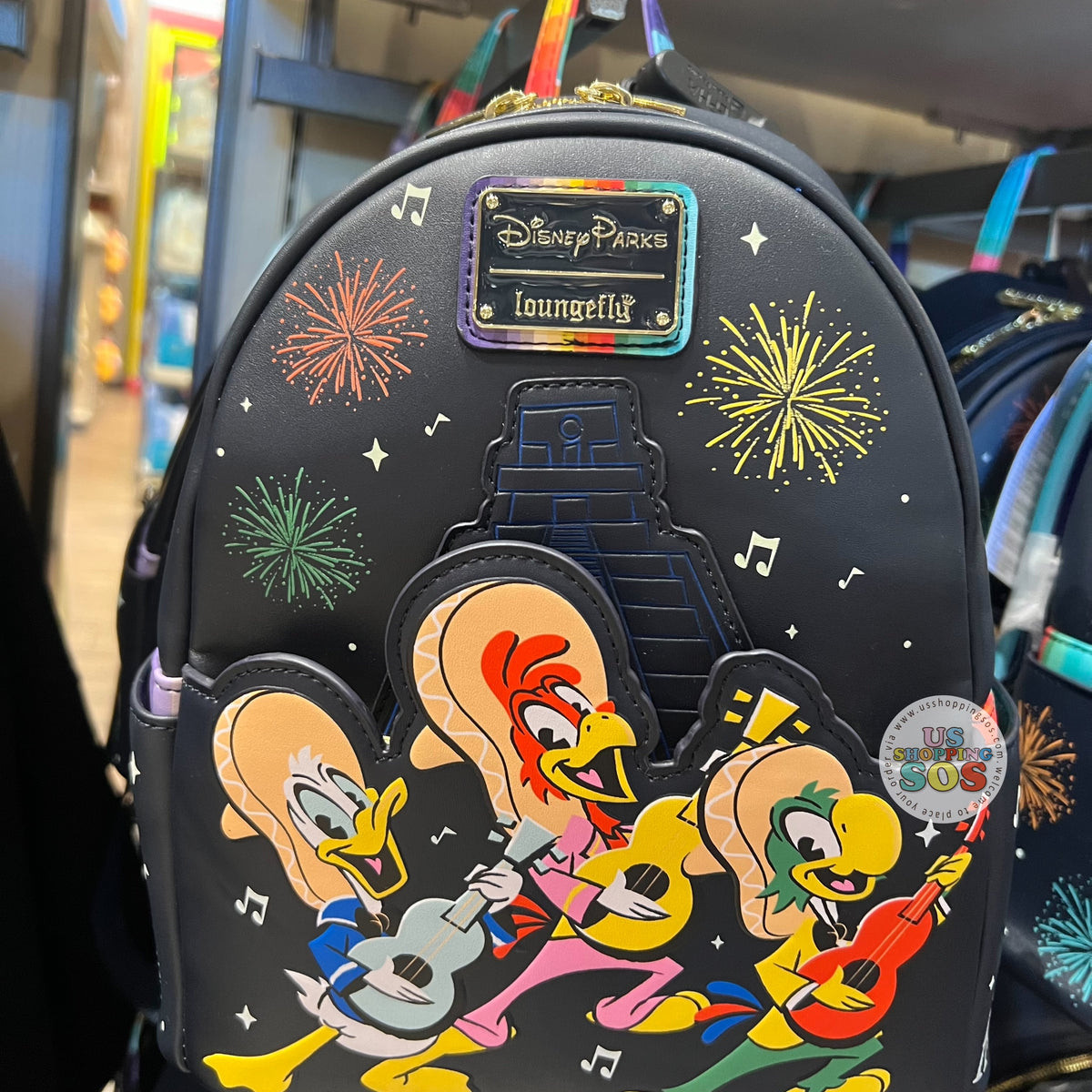 DLR/WDW - The Three Caballeros - Loungefly Glow-In-Dark Backpack