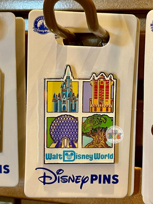 WDW - Disney Park Icons - 4 Park Icons “Walt Disney World” Poster Pin