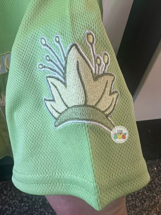 DLR/WDW - Princess and the Frog Tiana Park Logo Lily Green Baseball Jersey (Adult)