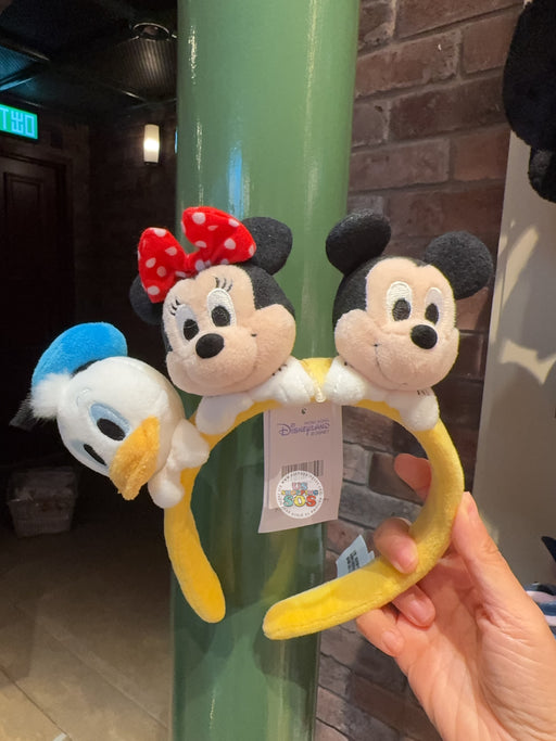 HKDL - Laying Mickey, Minnie Mouse & Donald Duck Headband