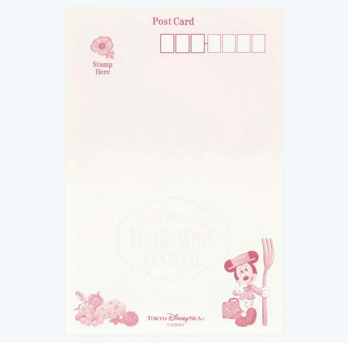 TDR - 2026 Food and Wine Festival Collection x Mickey Mouse Post Card & Stickers Set (Release Date: Apr 8, 2026)