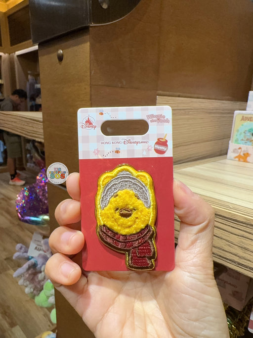 HKDL - 2026 Winnie the Pooh Winter Woolies x Embroidered Pin Badge