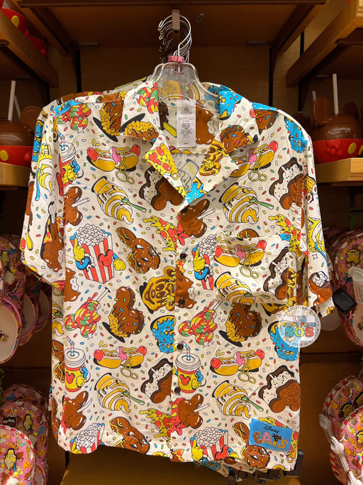 DLR/WDW - Disney Eats Snacks - All-Over-Print Cream Button-Up Shirt (Adult)