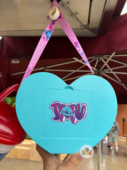 DLR/WDW - Sweetheart Moment - Stitch & Angel Heart Shaped Popcorn Bucket