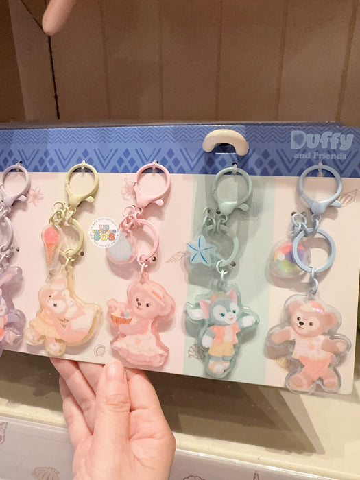 HKDL - Duffy and Friends "Beach Party" x Duffy and Friends Keychains Set