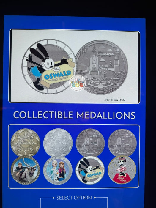 DLR - Color Collectible Medallions 2026 - California Adventure & Frozen