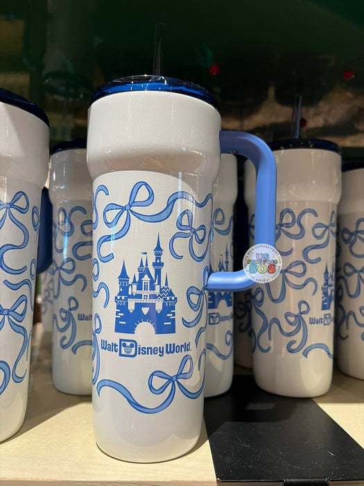DLR/WDW - Starbucks Castle & Ribbon Park Logo Blue Stainless Steel ToGo Tumbler