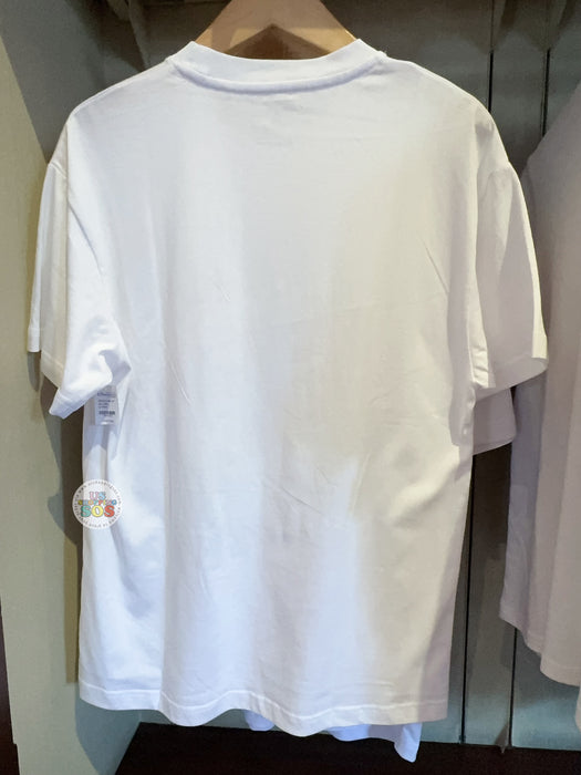 HKDL - Mickey & Friends "Hong Kong Disneyland" Colorful Wordings T Shirt for Adults Color: White