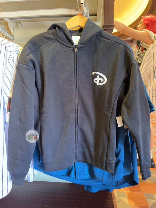 HKDL - Hong Kong Disneyland "Happiest Place on Earth Est. 2005" Zip Hoodie for Adults (Color: Black)