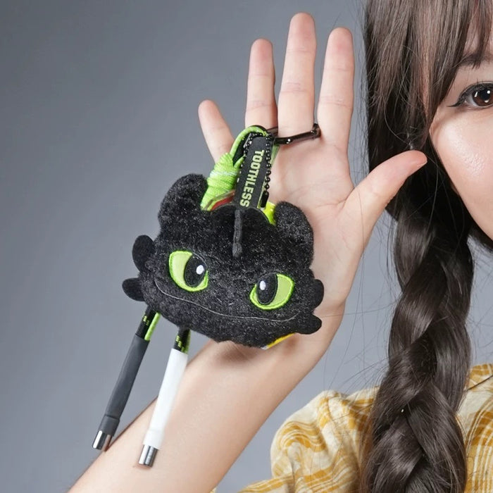China Exclusive - How to Train Your Dragon x Big Face Toothless Plush Keychain