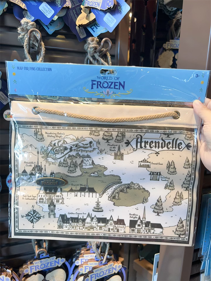 HKDL - World of Frozen Map for Pins Collection
