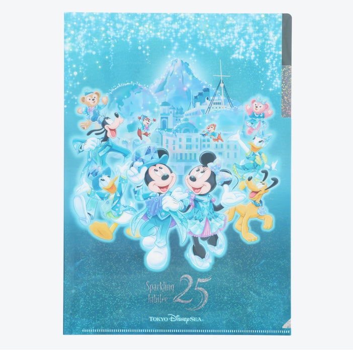 TDR - Tokyo DisneySea 25th Anniversary "Sparkling Jubilee" x Mickey & Friends Clear Holder Set of 3 (Release Date: Apr 8, 2026)