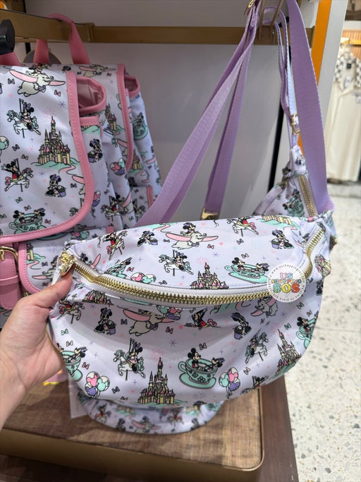 DLR/WDW - Stoney Clover Lane - Mickey & Minnie Park Fun 2026 - All-Over-Print Jumbo Fanny Pack