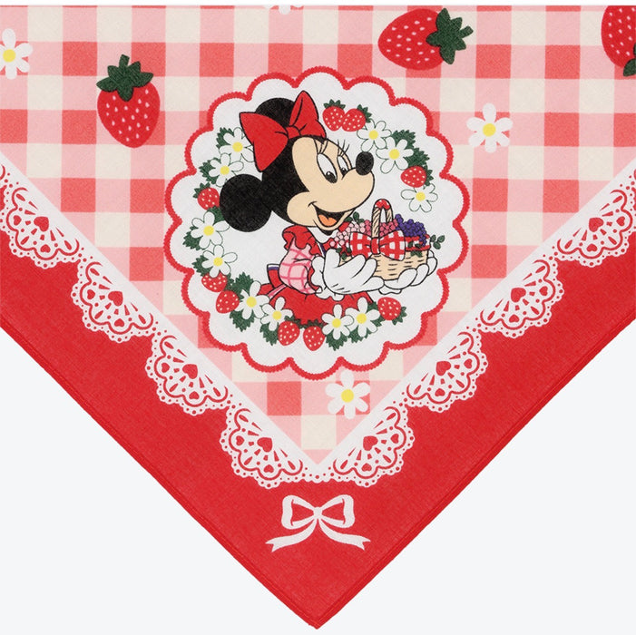TDR - 2026 Minnie Mouse "Picking Berries & Red Checkered Design" x Handkerchief (Release Date: Oct 8, 2026)