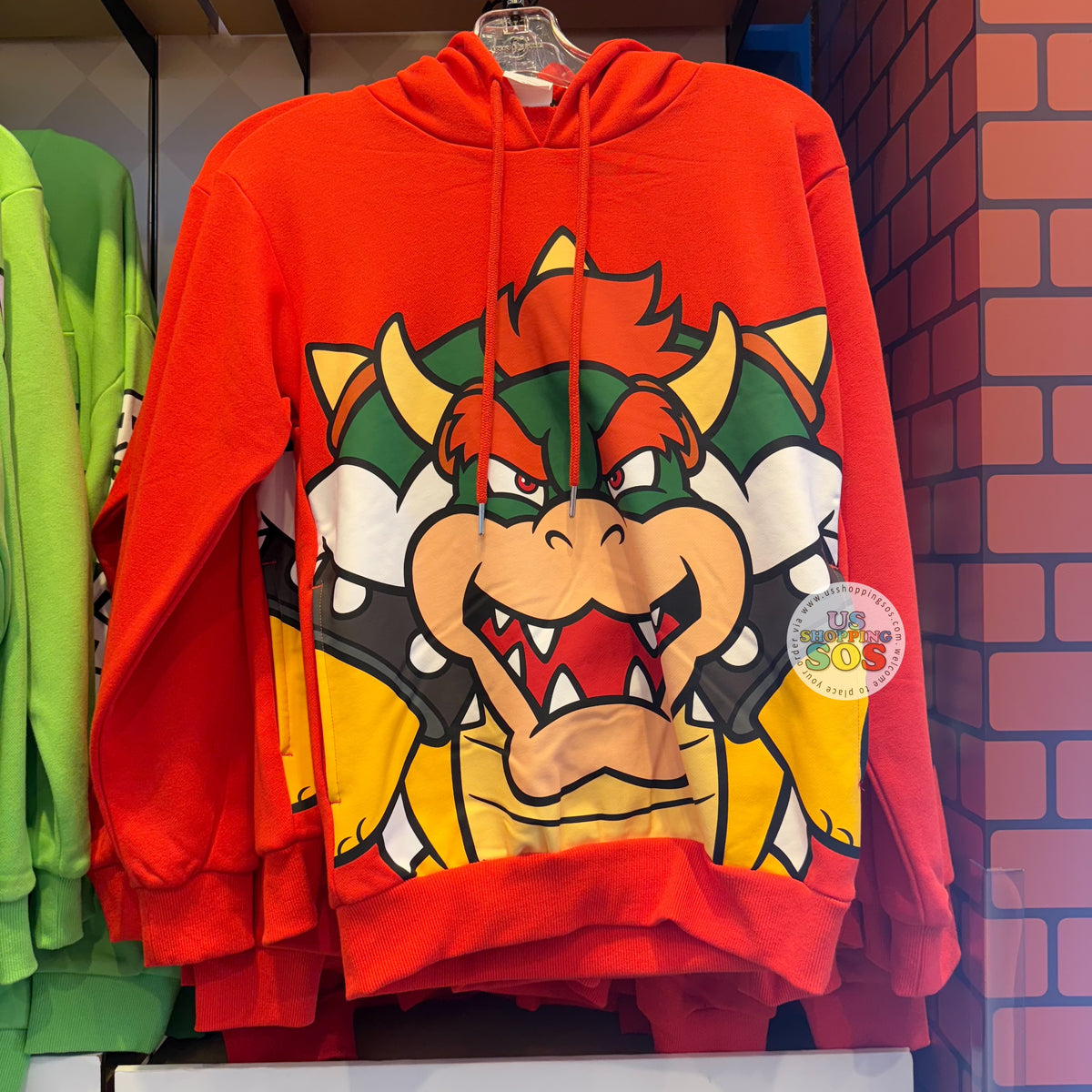 Universal Studios - Super Nintendo World - Bowser Big Face Hoodie