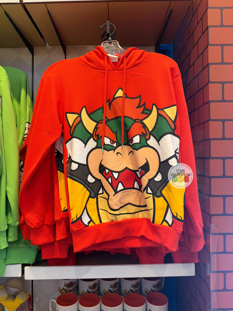 Universal Studios - Super Nintendo World - Bowser Big Face Hoodie Pullover (Adult)