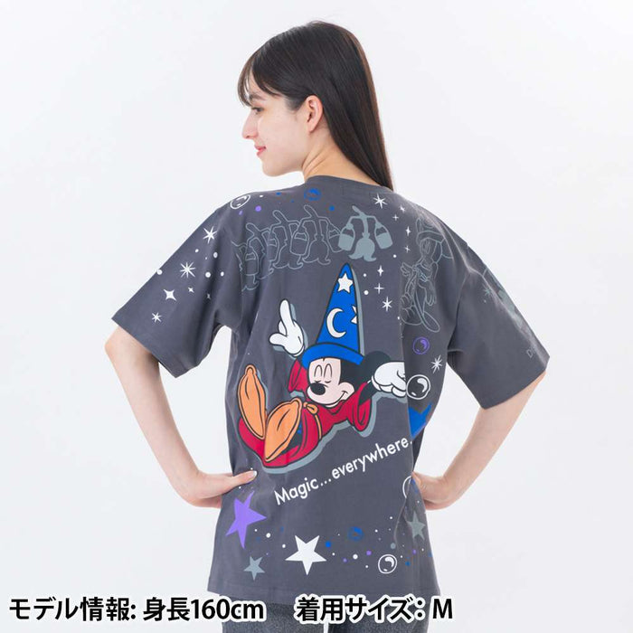TDR - The Sorcerer's Apprentice Mickey Mouse & Magic Brooms T Shirt for Adults Color: Dark Grey (Release Date: June 19,  2025)