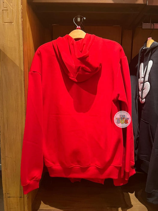 DLR/WDW - Winnie the Pooh Hunny Pot Icon Park Logo Red Fleece Pullover (Adult)