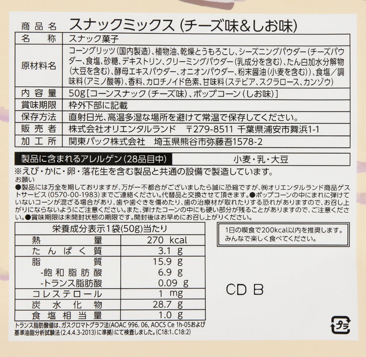 TDR - Fantasy Springs "Peter Pan Never Land Adventure" Collection x Snack Mix