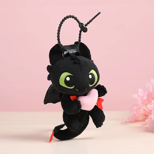 Universal Studio Beijing - How to Train Your Dragon x Toothless with Heart Plush Keychain
