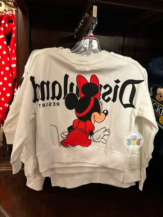 DLR - Classic Mickey & Friends - Minnie "Disneyland Resort" Double-Sided White Pullover (Youth)