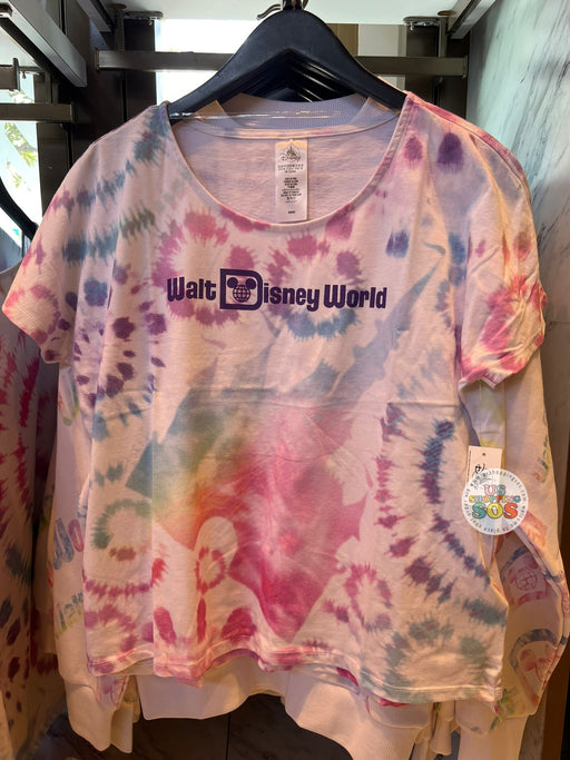 WDW - Pastel Ombré & Tie-Dye - “Walt Disney World” & Castle Tie-Dye T-Shirt (Adult)