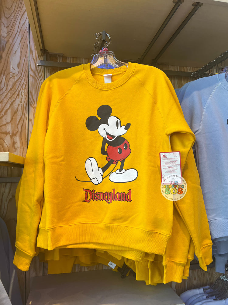 DLR - Classic Mickey “Disneyland” Pullover Amber Yellow (Adult)