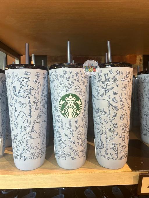 DLR/WDW - Starbucks x Winnie the Pooh & Friends 2026 - Relaxing Blue Stainless Steel Cold Cup