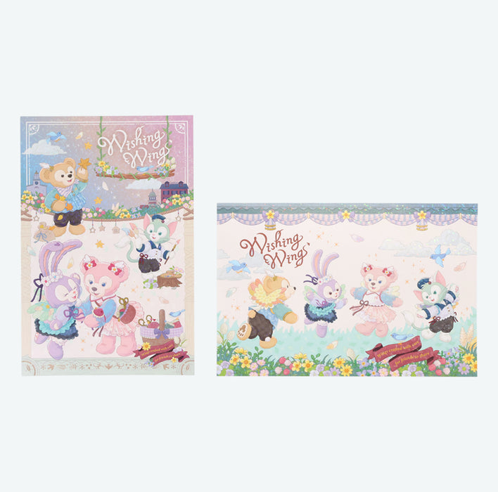 TDR - 2025 Duffy & Friends "Wishing Wings" Collection x Post Cards Stickers with Greeting Card Set (Release Date: Aug 28, 2025)
