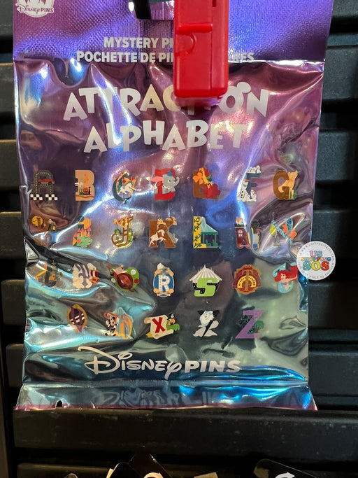 DLR/WDW - Disney Parks Attraction Alphabet Mystery Pin Pouch 2026