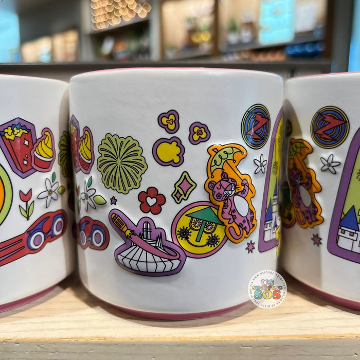 WDW - Starbucks Neon Iconography - “Magic Kingdom” Ceramic Mug 14oz