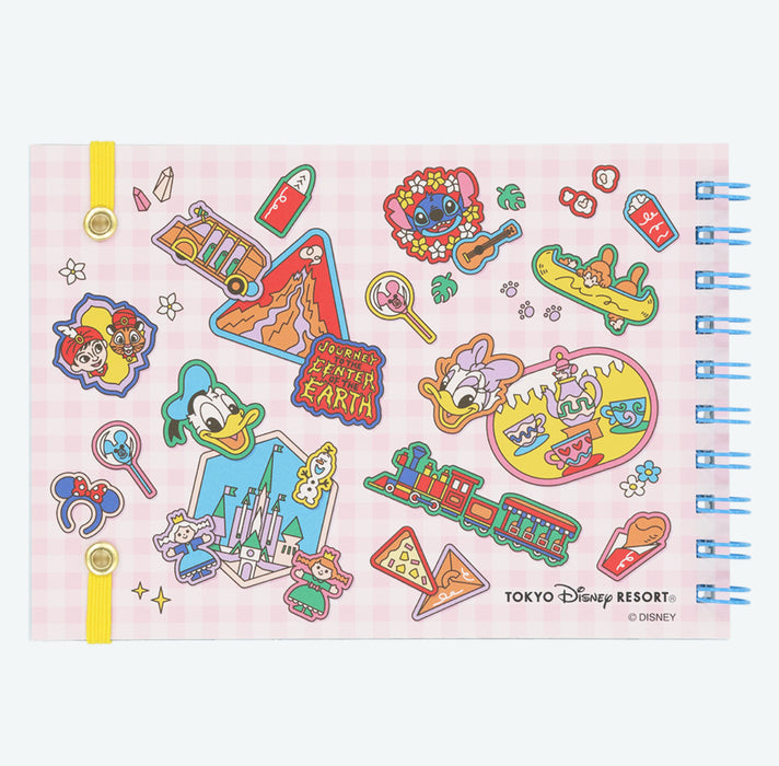 TDR - Tokyo Disney Resort "Park Map Motif" Pastel Color Collection - Stickers Note Book (Release Date: Dec 11, 2025)