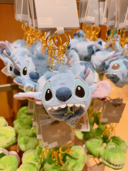SHDL - Stitch Big Plushy Head Hat Shaped Keychain