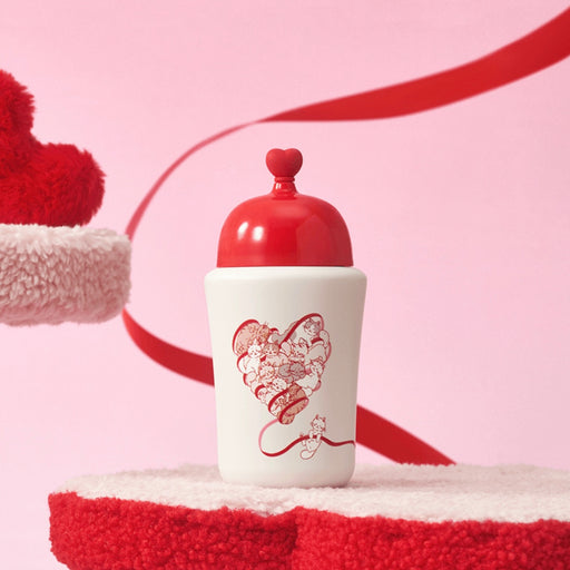 Starbucks China - Valentine’s Pink Kitty 2024 - 24O. Kitty Heart Stainless Steel Cup + Lid 290ml