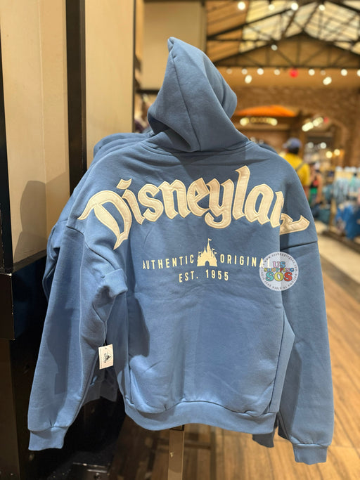 DLR/WDW - Park Logo Authentic Castle Original Cornflower Blue Zip Hoodie Jacket (Adult)