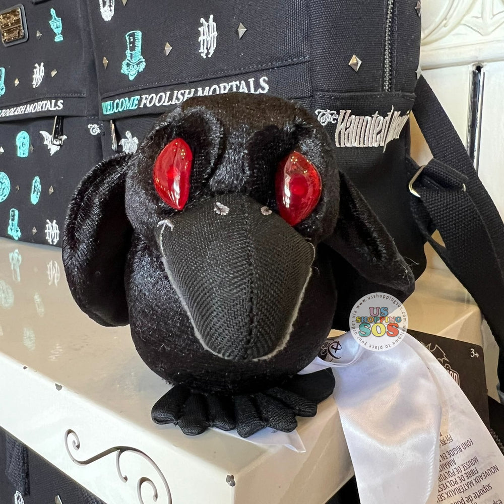 DLR/WDW - Haunted Mansion - Raven Light-Up Sound-Effect Shoulder Plush Toy