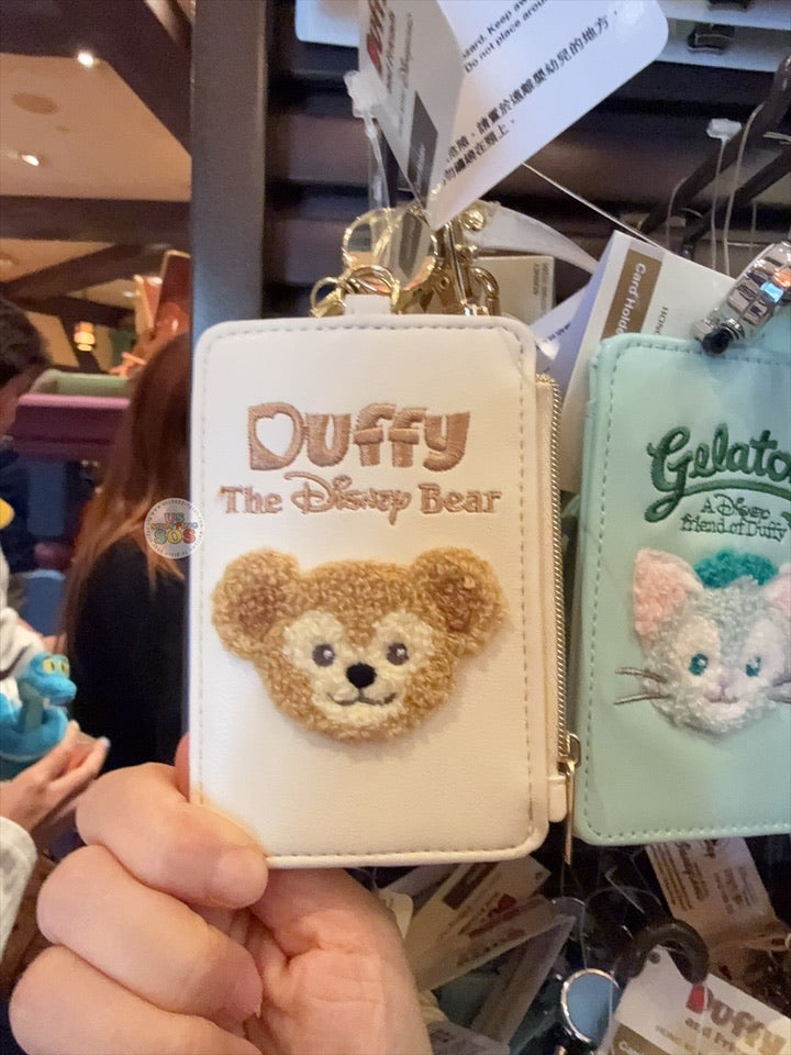 HKDL - Duffy & Friends x Duffy Embroidered Card Holder with Retractable Badge Reel Carabiner