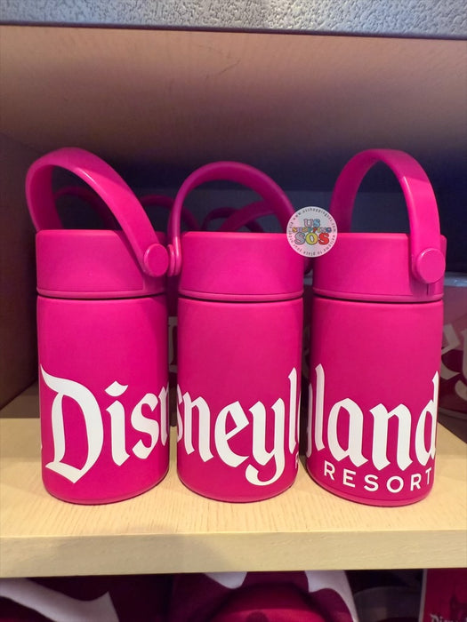 DLR/WDW - Logo Mania 2026 Fantasyland Feels - Bright Pink Park Logo Mini Stainless Steel Tumbler