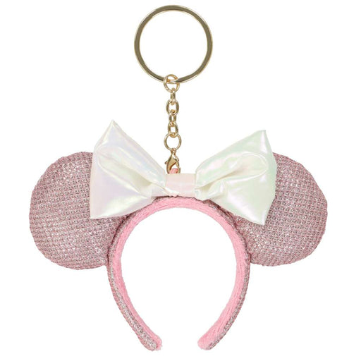 TDR - Minnie Mouse Glittering Metallic Headband Shaped Keychain Color: Pink (Release Date: May 8, 2025)