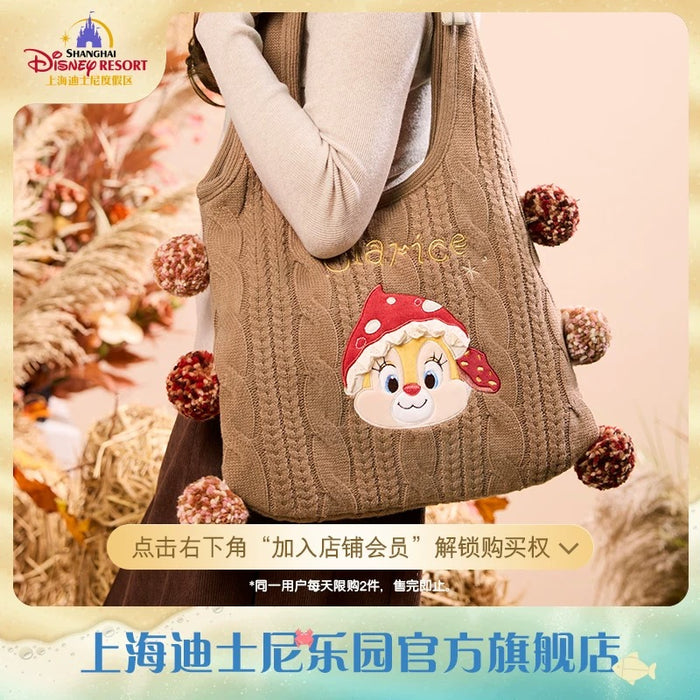 SHDL - Chip & Dale Autumn Forest Collection x Clarice Knit Tote Bag (Release Date: Sept 12, 2025)